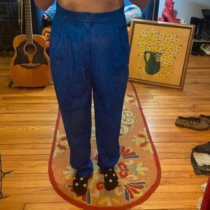 Vintage Liz Claiborne Electric Cobalt Blue Pants